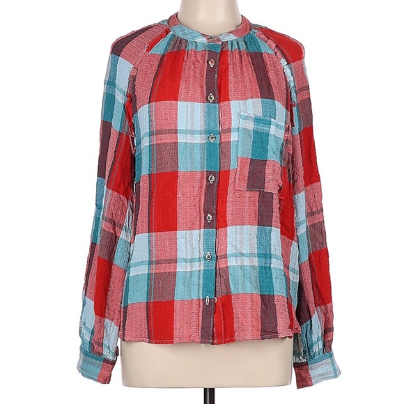 Anthropologie Pilcro Button Down Shirt sz Large - Picture 2 of 8